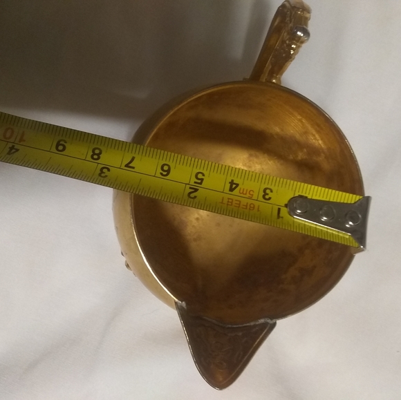 Vintage 24kt gold plated creamer